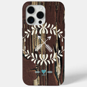 Coque iPhone 15 Pro Max Garland Hearts Croisés Flèches Retro