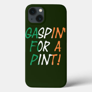 Case-Mate iPhone Case Gaspin' For A Pint superposé sur l'élément drapeau