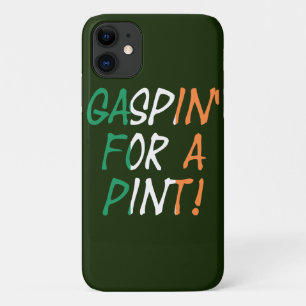 Case-Mate iPhone Case Gaspin' For A Pint superposé sur l'élément drapeau