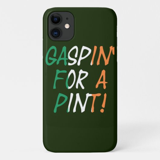 Coques Case-Mate iPhone Gaspin' For A Pint superposé sur l'élément drapeau (Dos)