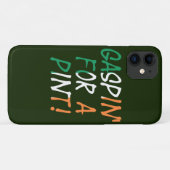 Coques Case-Mate iPhone Gaspin' For A Pint superposé sur l'élément drapeau (Dos (Horizontal))