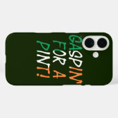 Coques Case-Mate iPhone Gaspin' For A Pint superposé sur l'élément drapeau (Verso (horizontal))