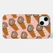 Coques Case-Mate iPhone Gâteau à rouleaux de chocolat (Verso (horizontal))