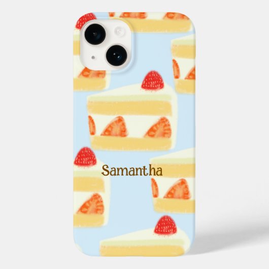 Coques Case-Mate iPhone Gâteau aux fraises (Verso)
