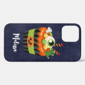 Coques Case-Mate iPhone Gâteau cupcake Halloween mignon et effrayant avec (Verso (horizontal))
