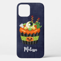 Gâteau cupcake Halloween mignon et effrayant avec