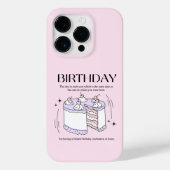 Coques Case-Mate iPhone Gâteau d'anniversaire (Verso)