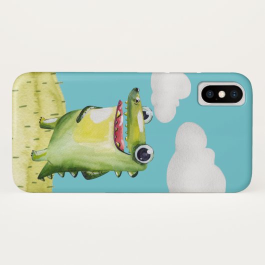 Coques Case-Mate iPhone Gator souriant drôle (Dos (Horizontal))