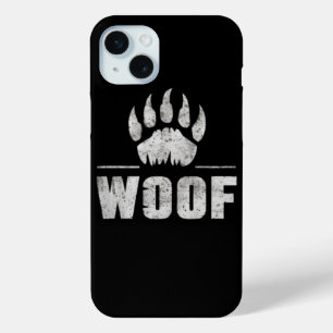 Coque iPhone 15 Mini Gay Bear Pride en détresse Patte d'Ours WOOF