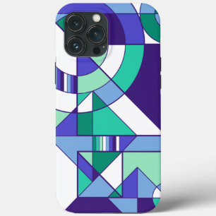 Case-Mate iPhone Case Gay Hommes Fierté Abstraite Géométrique bleu vert
