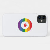 Coques Case-Mate iPhone Gay pride canadien (Dos (Horizontal))