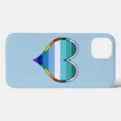 Coques Case-Mate iPhone Gay pride Coque-coque iphone du coeur (Verso (horizontal))