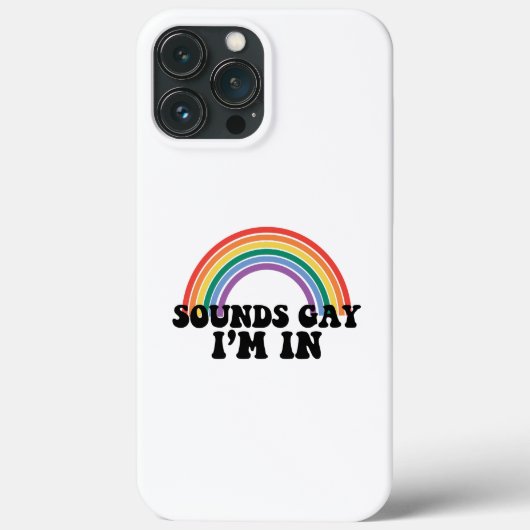 Coques Case-Mate iPhone Gay pride LGBT Rainbow Sounds Gay I'm In (Verso)