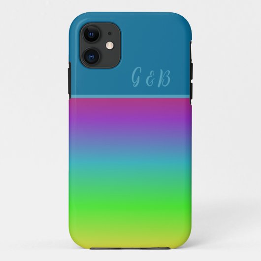 Coques Case-Mate iPhone gay pride lgbtq couleur minimale mois (Dos)