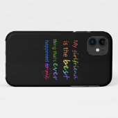 Coques Case-Mate iPhone Gay pride - "mon amie est " (Dos (Horizontal))