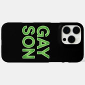Coques Case-Mate iPhone Gay Son Funny LGBTQ Pride (Verso (horizontal))