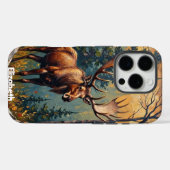 Coques Case-Mate iPhone Géant forestier : orignal et pics (Verso (horizontal))