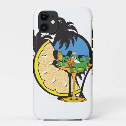 Coques Case-Mate iPhone Gecko de vacances tropicales (Dos)