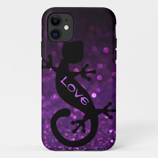 Coques Case-Mate iPhone Gecko sur la caisse pourpre de l'iPhone 5/5S de (Dos)