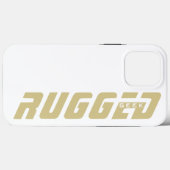 Coques Case-Mate iPhone geek RUGED blanc et or (Verso (horizontal))