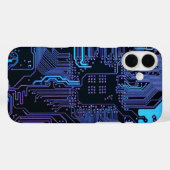 Coques Case-Mate iPhone Geek Sortie carte de circuit électronique Nerd PCB (Verso (horizontal))