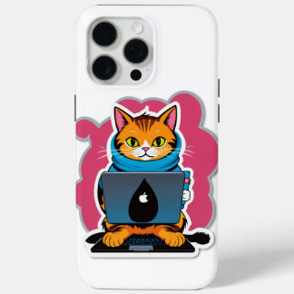 Coque iPhone 15 Pro Max Geeky Cat Series