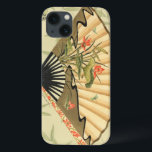iPhone 13 Case Geisha Fan with Leaves and Floral Print<br><div class="desc">This beautiful print has a geisha fan featured prominently against a background of floating leaves. The fan has a lovely and stylish floral design on it. Fans of Asian art should add this to their collection !</div>