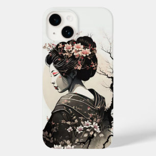 Coque Pour iPhone 14 Geisha japonaise gracieuse -