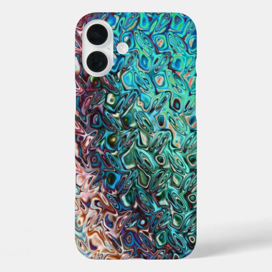 Coques Case-Mate iPhone Gel bleu liquide Abstrait (Verso)