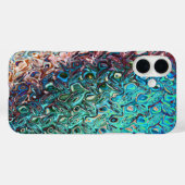 Coques Case-Mate iPhone Gel bleu liquide Abstrait (Verso (horizontal))