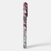 Coques Case-Mate iPhone Gel bleu liquide Abstrait (Verso / Droite)