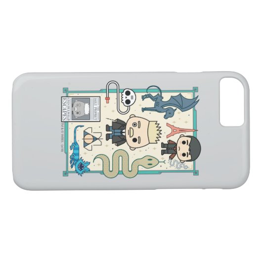 Coques Case-Mate iPhone GELLERT GRINDELWALD™ et dessin sur os (Dos (Horizontal))