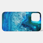 Coques Case-Mate iPhone Gem bleu nature minérale (Verso (horizontal))