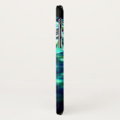 Coques Case-Mate iPhone Gem diamant brillant élégant noir turquoise (Dos/Gauche)