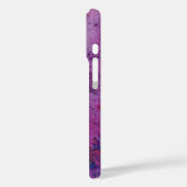 Coques Case-Mate iPhone GEM MONOGRAM ABSTRAIT jaune violet (Verso / Gauche)