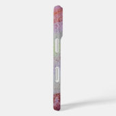 Coques Case-Mate iPhone GEM MONOGRAM ABSTRAIT jaune violet (Verso / Droite)