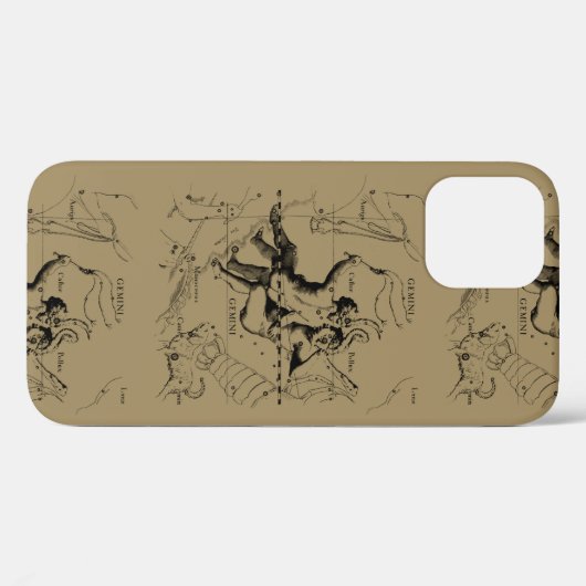 Coques Case-Mate iPhone Gemini Constellation Zodiac Hevelius circa 1690 (Verso (horizontal))