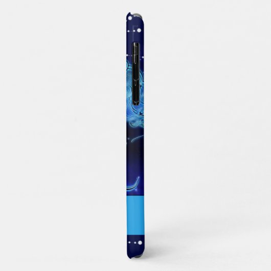 Coques Case-Mate iPhone Gemini en bleu foncé (Dos/Gauche)