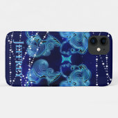 Coques Case-Mate iPhone Gemini en bleu foncé II (Dos (Horizontal))
