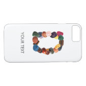 Coques Case-Mate iPhone Gemstone Initial Personnalisé "D" (Dos (Horizontal))