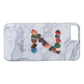 Coques Case-Mate iPhone Gemstone Initial Personnalisé "Z" (Dos (Horizontal))