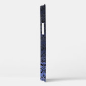 Coques Case-Mate iPhone GEMSTONE ROUGE MON Bleu noir Damas (Verso / Droite)