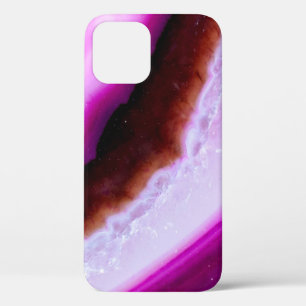 Case-Mate iPhone Case Gemstone Series Purple Agate Avec Quartz