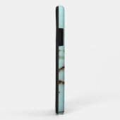 Coques Case-Mate iPhone Gemstone Series - Turquoise Cracked (Dos/Droite)