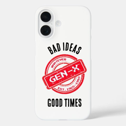 Coques Case-Mate iPhone Gen X "Bad Ideas, Good Times" (Verso)