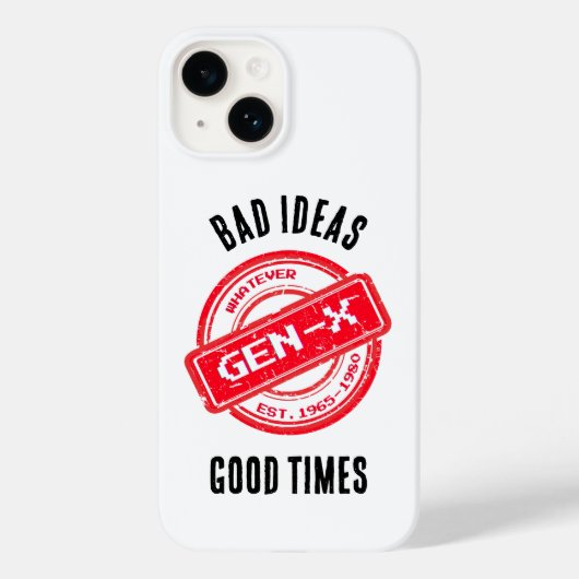 Coques Case-Mate iPhone Gen X "Bad Ideas, Good Times" (Verso)