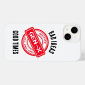 Coques Case-Mate iPhone Gen X "Bad Ideas, Good Times" (Verso (horizontal))
