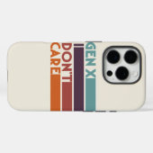 Coques Case-Mate iPhone Gen X—Je m'en fiche (Verso (horizontal))