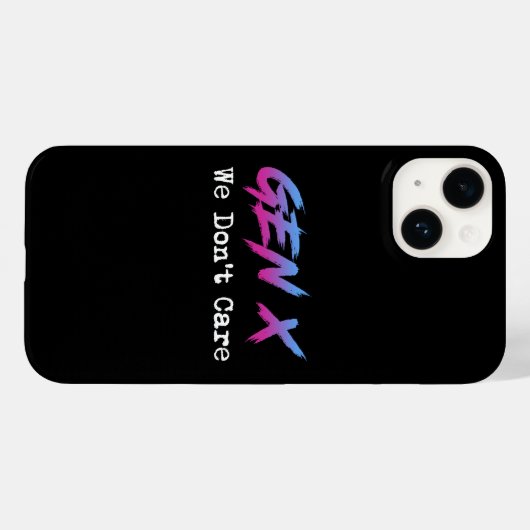 Coques Case-Mate iPhone Gen X - We Don't Care (Verso (horizontal))