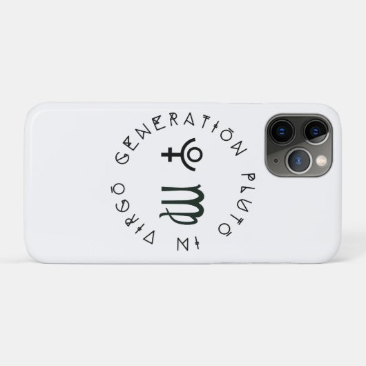 Coques Case-Mate iPhone Génération Pluto en Astrologie Virgo Zodiac (Dos (Horizontal))